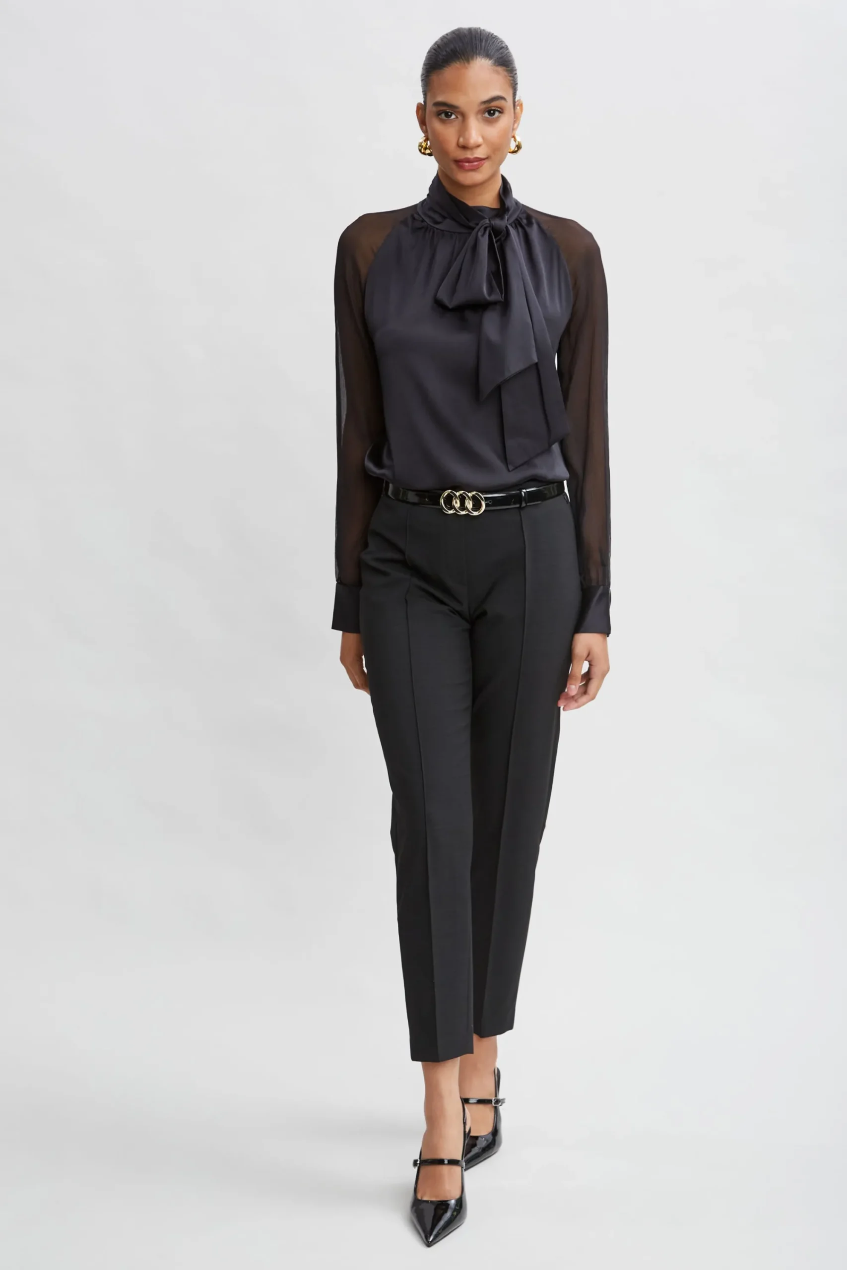 pintuck_slim_pant_1.webp Elie Tahari Bottoms | Suiting-Pintuck Slim Pant