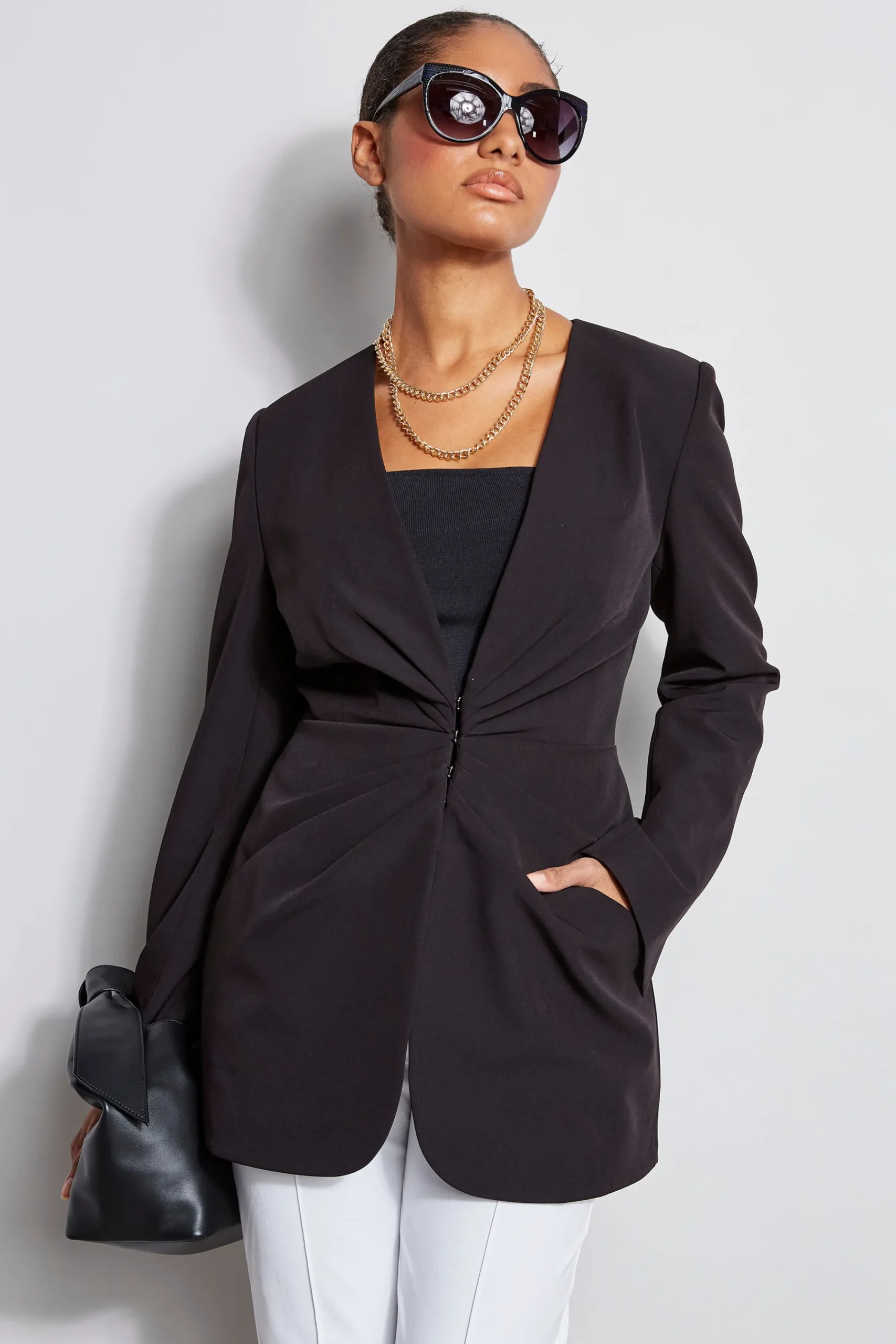 pleat_detail_blazer_0.webp Elie Tahari Jackets & Blazers-Pleat Detail Blazer