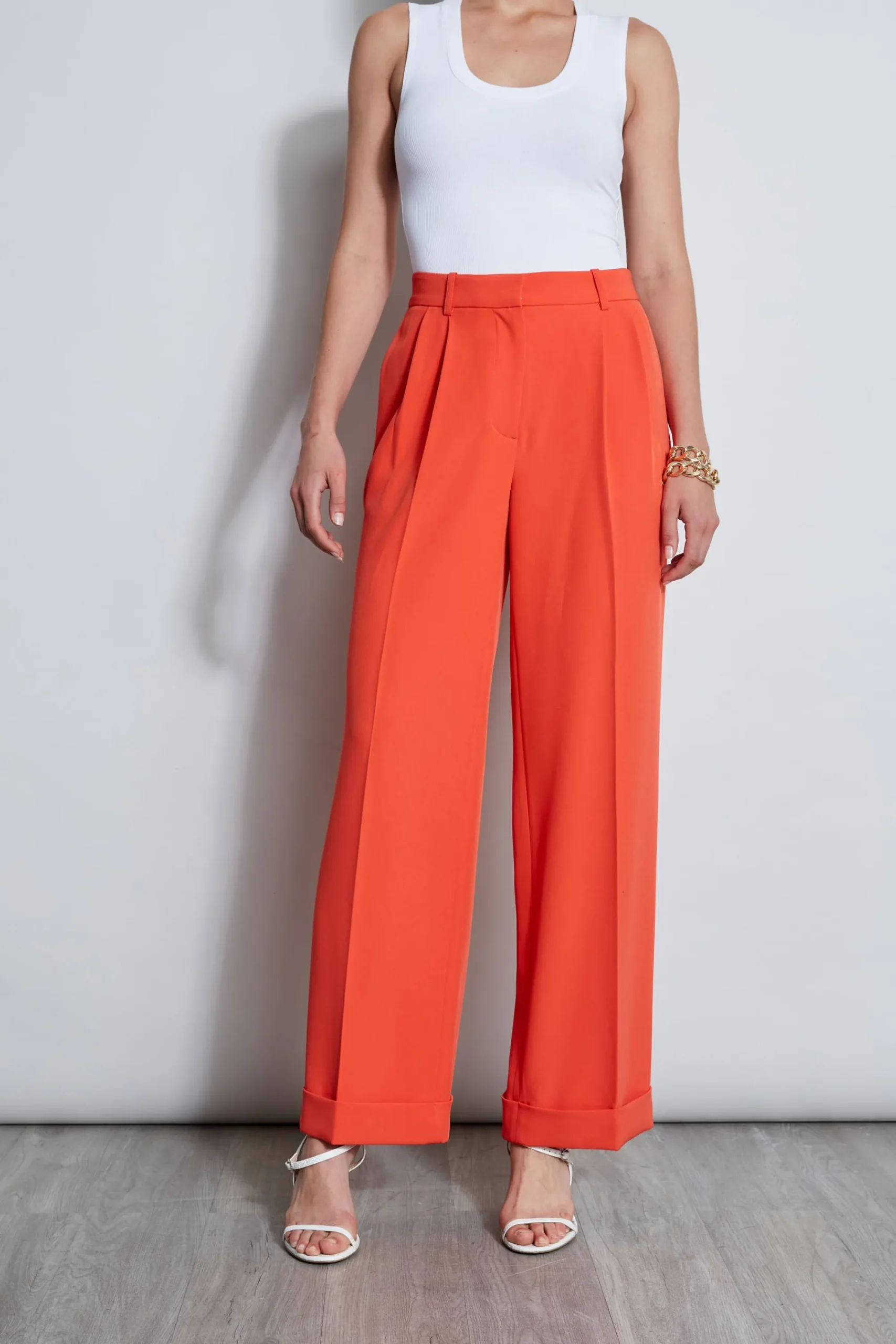 pleated_cuffed_pant_0.webp Elie Tahari Bottoms-Pleated Cuffed Pant