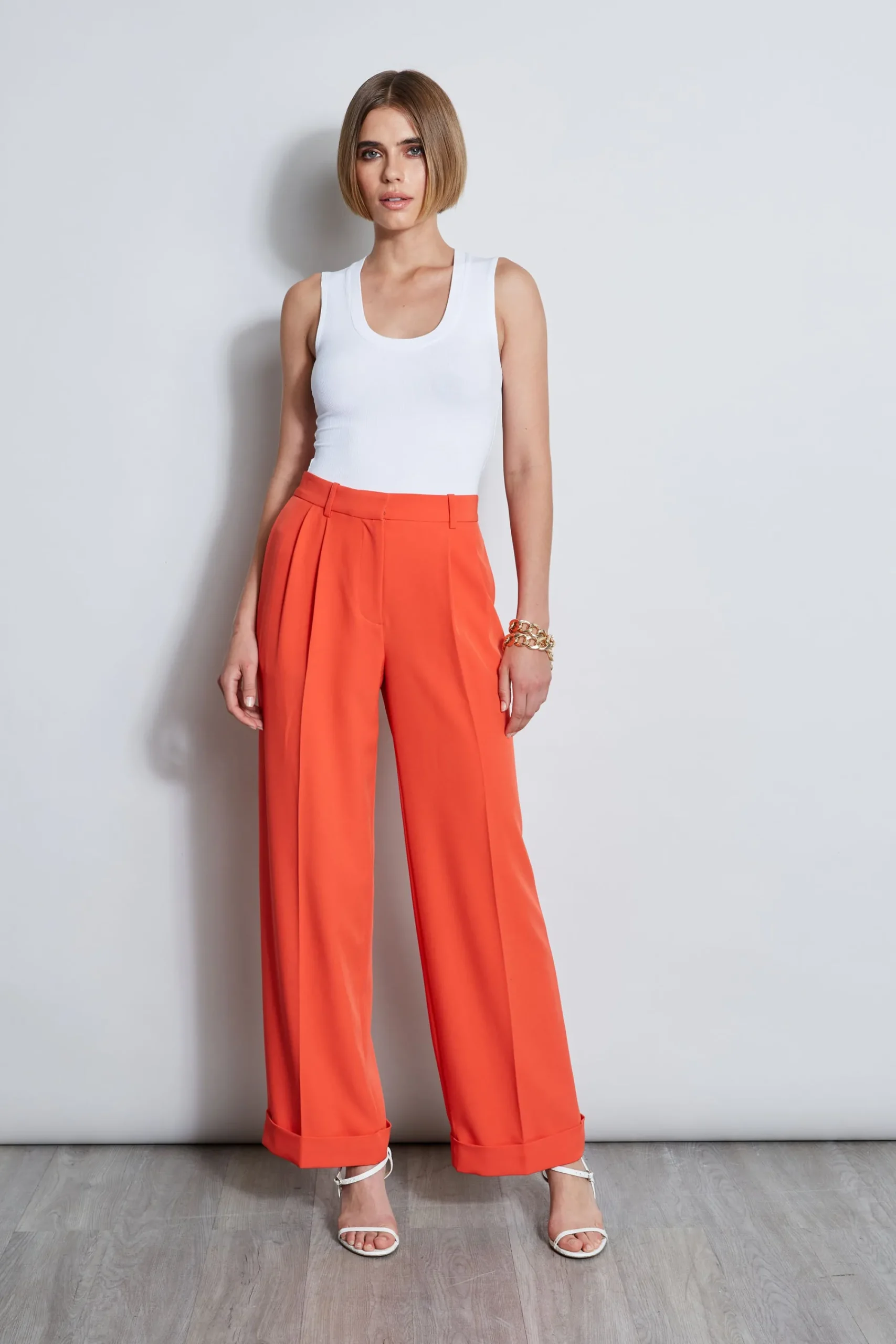 pleated_cuffed_pant_2.webp Elie Tahari Bottoms-Pleated Cuffed Pant