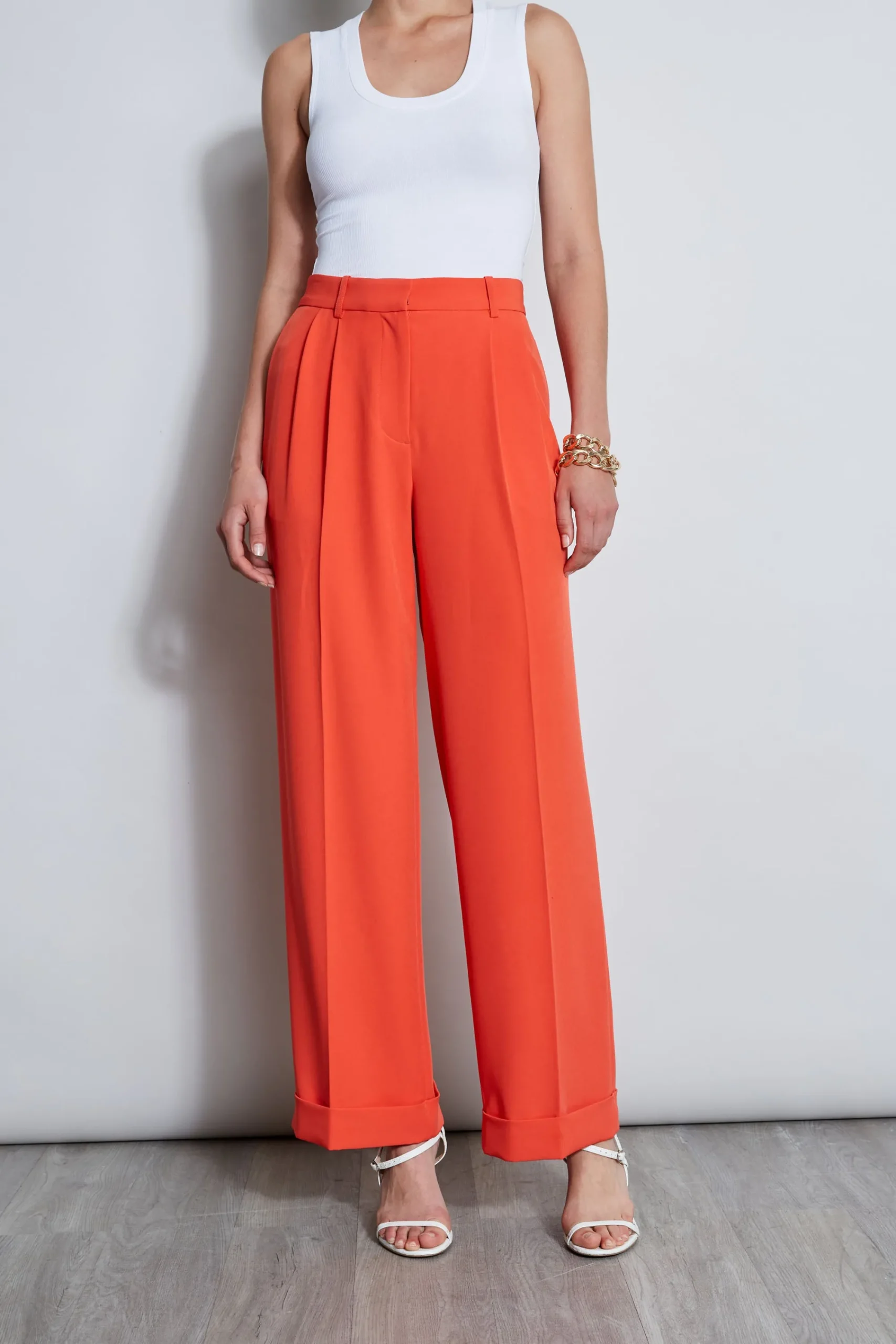 pleated_cuffed_pant_3.webp Elie Tahari Bottoms-Pleated Cuffed Pant