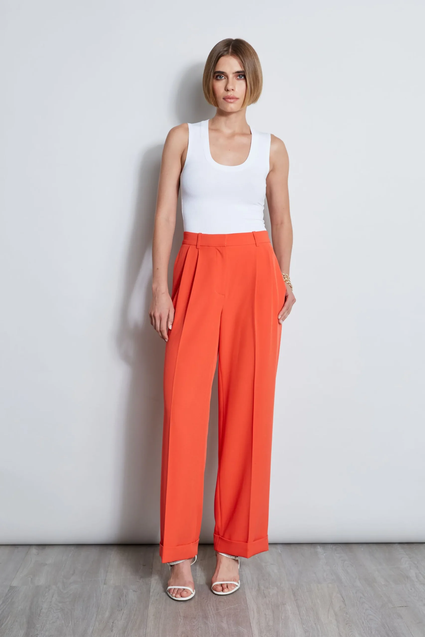 pleated_cuffed_pant_4.webp Elie Tahari Bottoms-Pleated Cuffed Pant