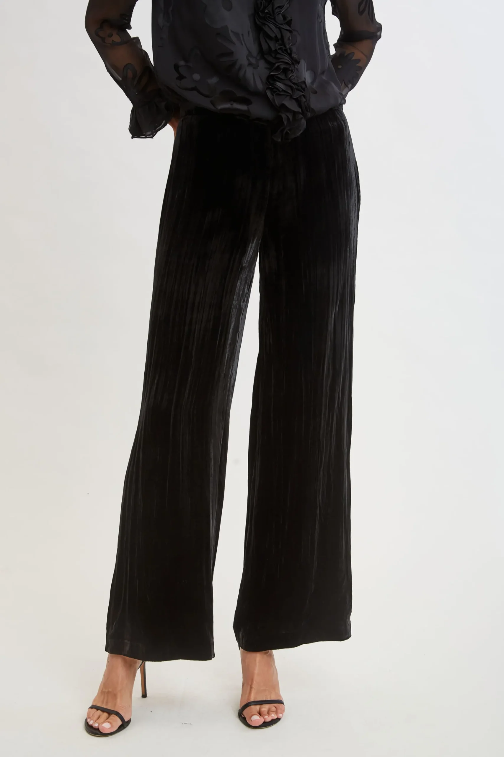 plisse_velvet_fluid_pant_0-1.webp Elie Tahari Bottoms | Suiting-Plisse Velvet Fluid Pant