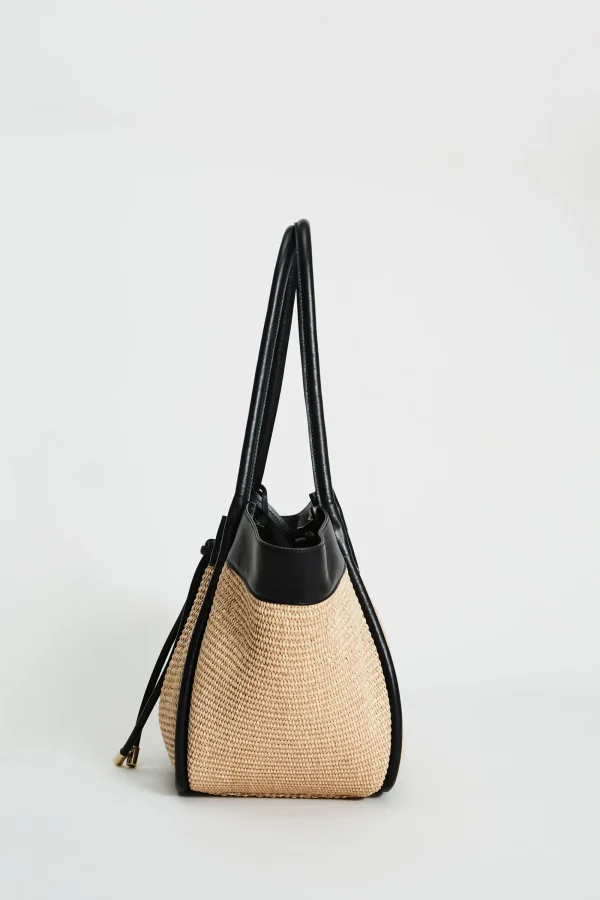 Elie Tahari Fragrance | Gloves-Raffia Tote Bag