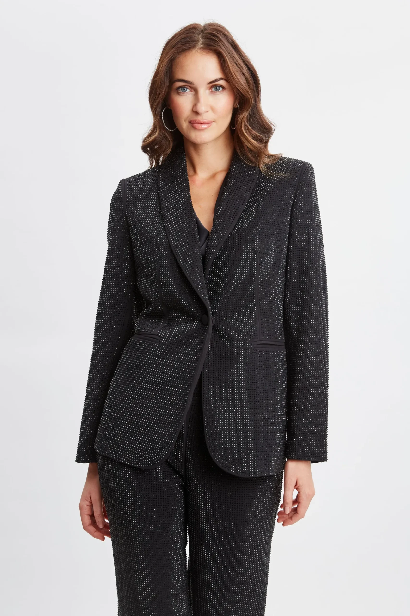 rhinestone_embellished_bl_0.webp Elie Tahari Jackets & Blazers | Suiting-Rhinestone Embellished Blazer