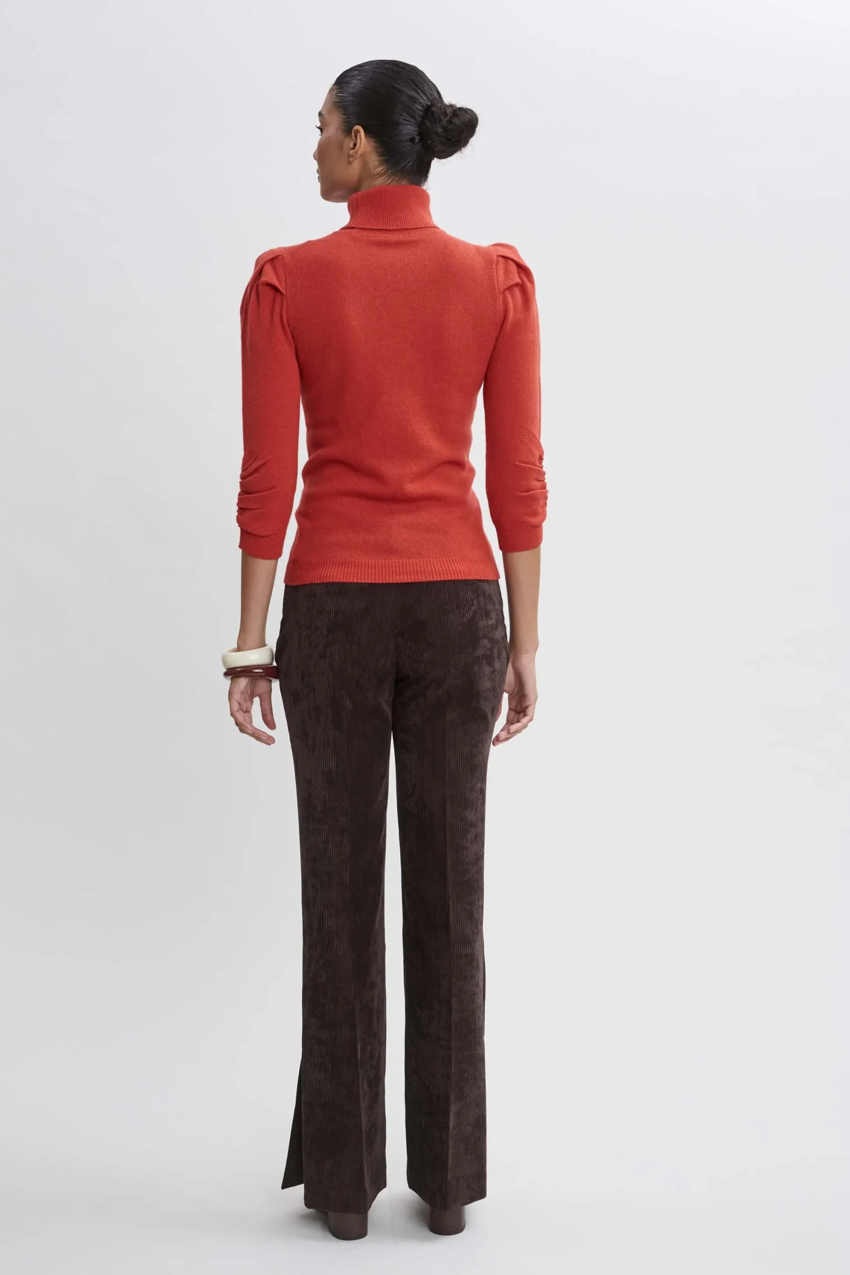 ruched_sleeve_cashmere_wo_3.webp Elie Tahari Tops & Sweaters | Suiting-Ruched Sleeve Cashmere Wool Sweater