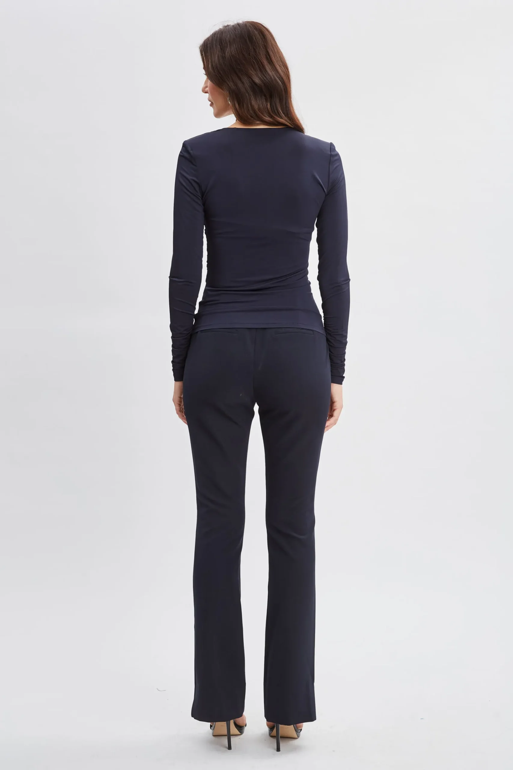 ruched_vneck_knit_4-2.webp Elie Tahari Tops & Sweaters-Ruched V-Neck Knit