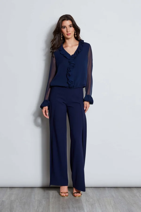 Elie Tahari Tops & Sweaters | Suiting-Ruffle Silk Shirt