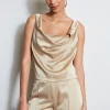Elie Tahari Tops & Sweaters-Satin Cowl Cami