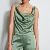 Elie Tahari Tops & Sweaters-Satin Cowl Cami