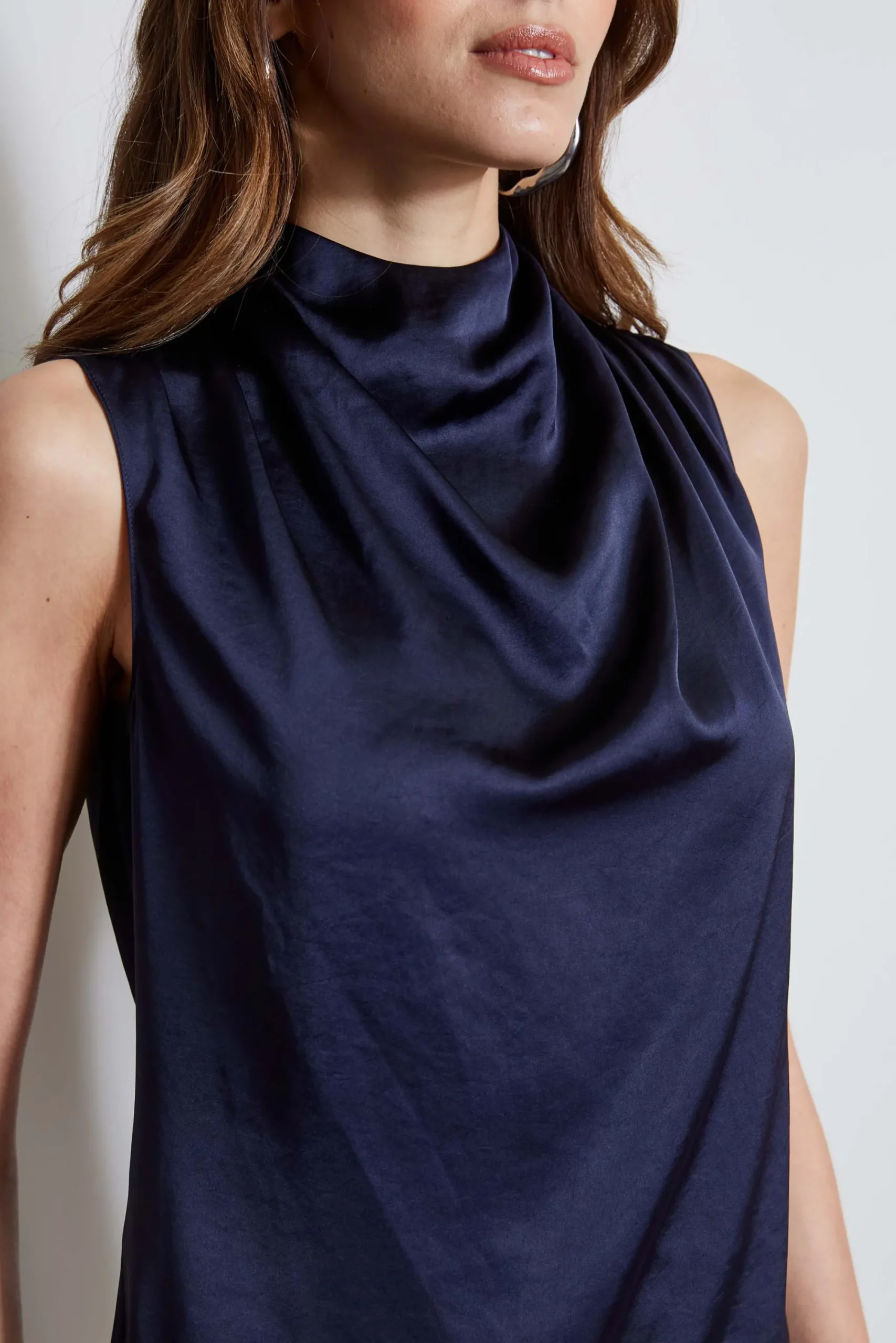 satin_draped_neck_top_2-1.webp Elie Tahari Tops & Sweaters-Satin Draped Neck Top