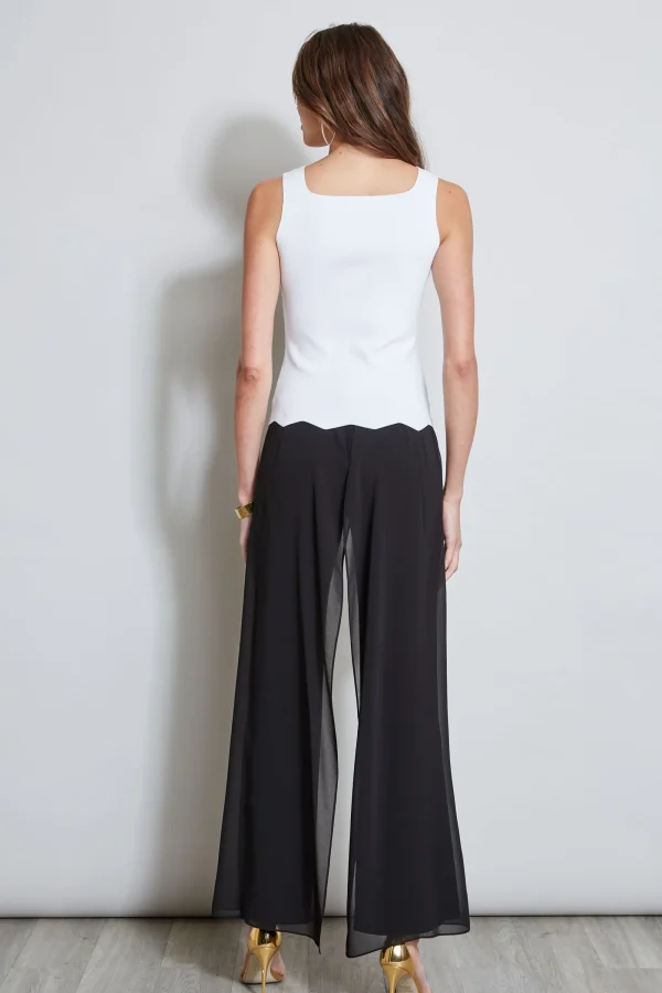 Elie Tahari Tops & Sweaters-Scallop Hem Sweater Tank