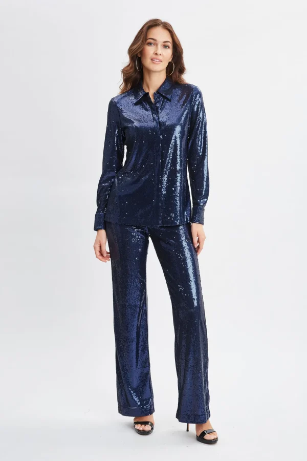 Elie Tahari Tops & Sweaters-Sequin Button Down Shirt
