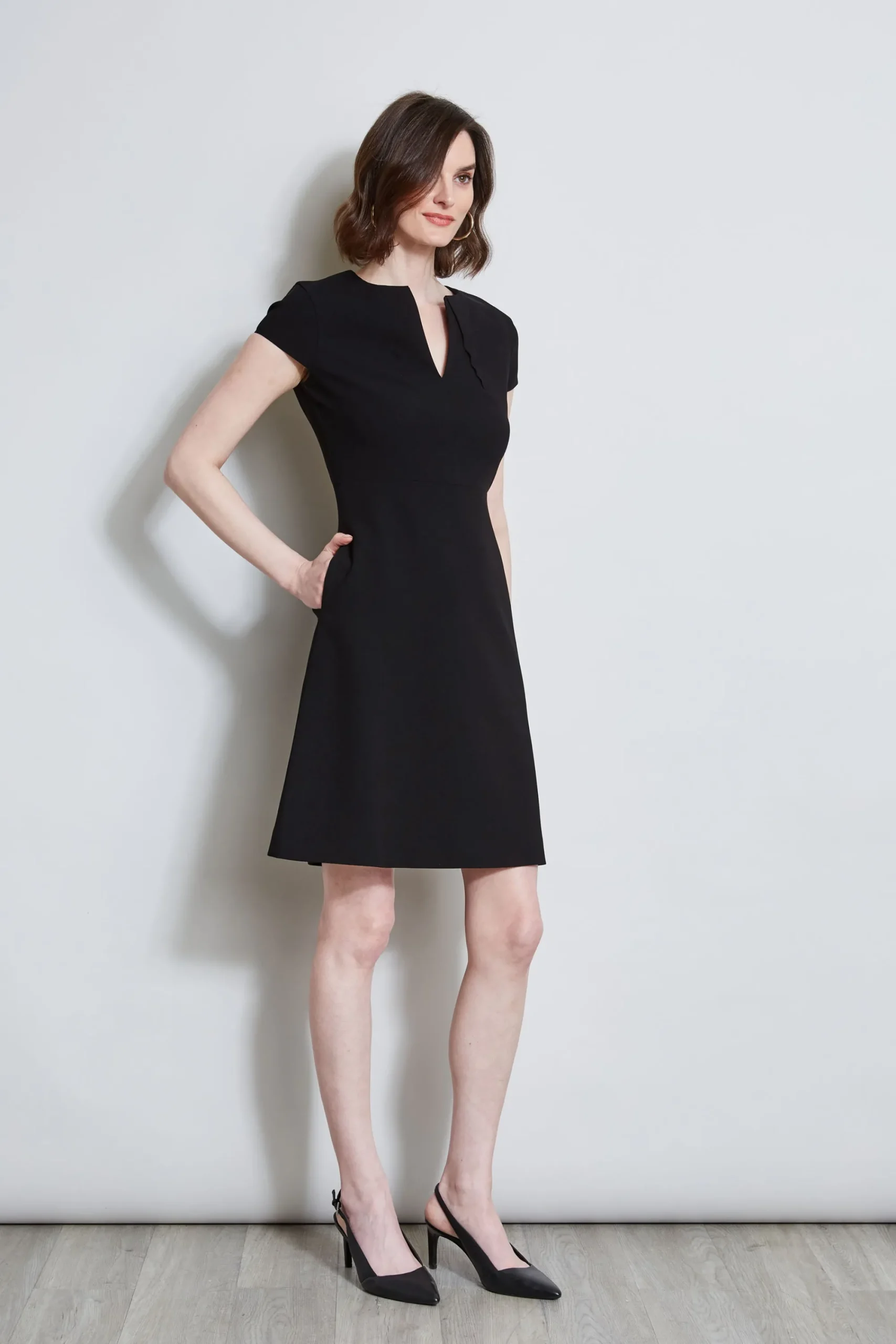 short_sleeve_dart_dress_2.webp Elie Tahari Dresses & Jumpsuits | Short Sleeve Dresses-Short Sleeve Dart Dress