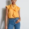 Elie Tahari Tops & Sweaters-Silk Cascade Ruffle Shirt