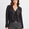 Elie Tahari Tops & Sweaters-Silk Chain Tassel Shirt