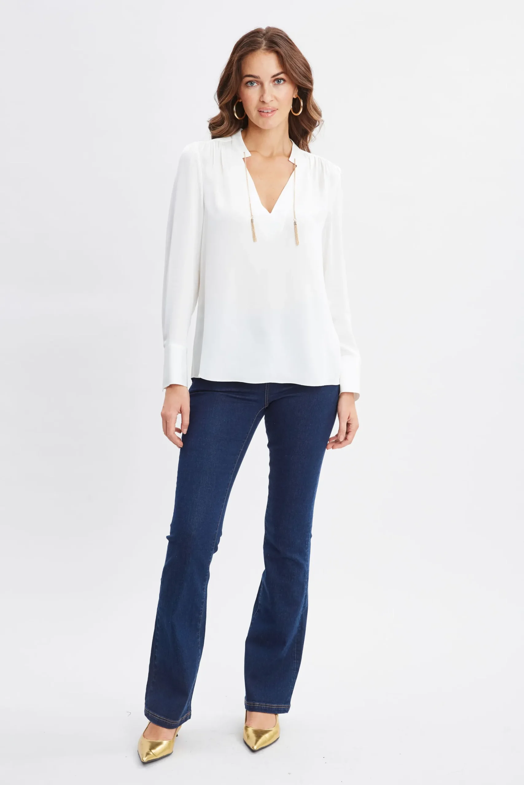 silk_chain_tassel_shirt_2.webp Elie Tahari Tops & Sweaters-Silk Chain Tassel Shirt