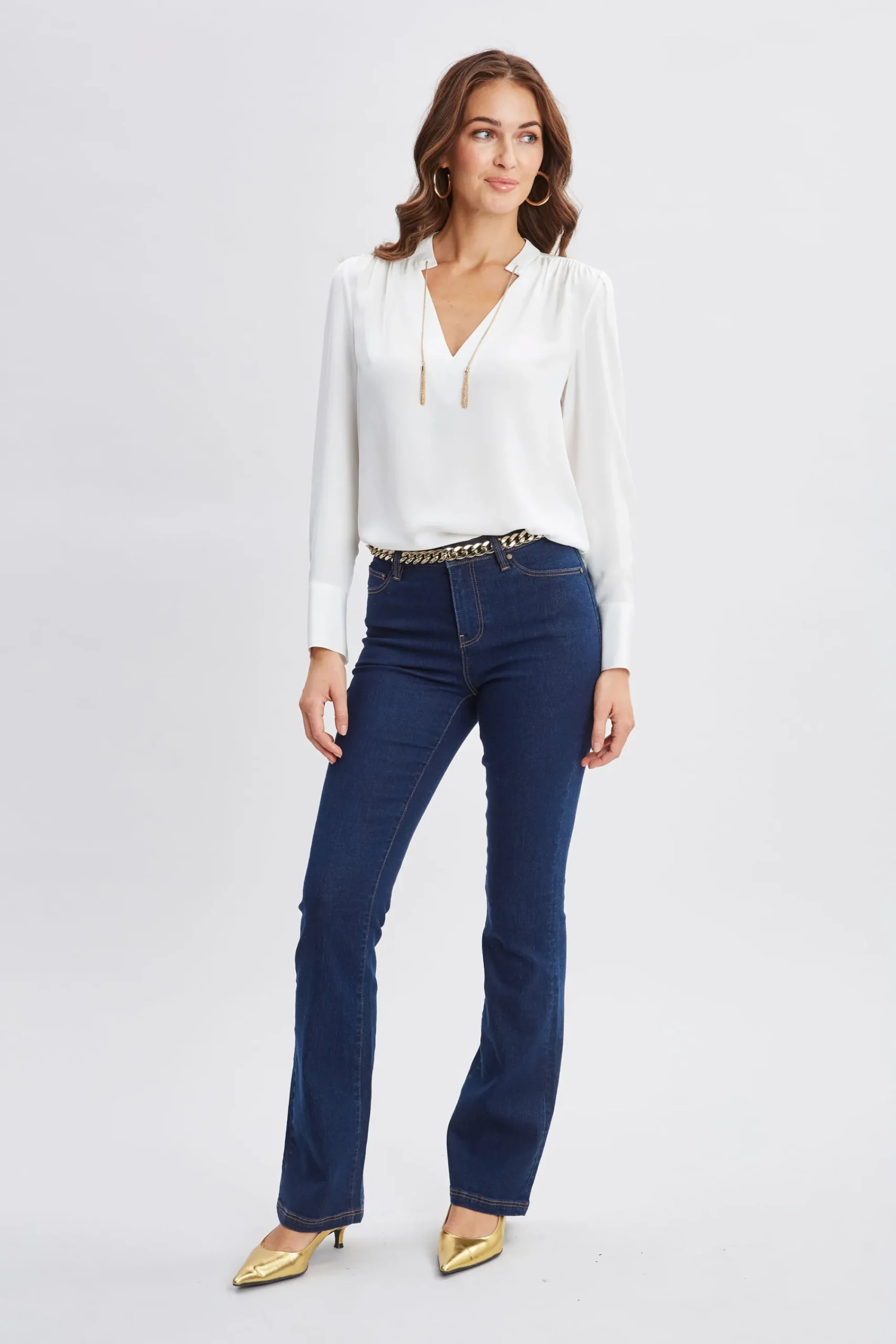 silk_chain_tassel_shirt_3.webp Elie Tahari Tops & Sweaters-Silk Chain Tassel Shirt