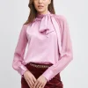 Elie Tahari Tops & Sweaters | Suiting-Silk Chiffon Sleeve Tie Shirt