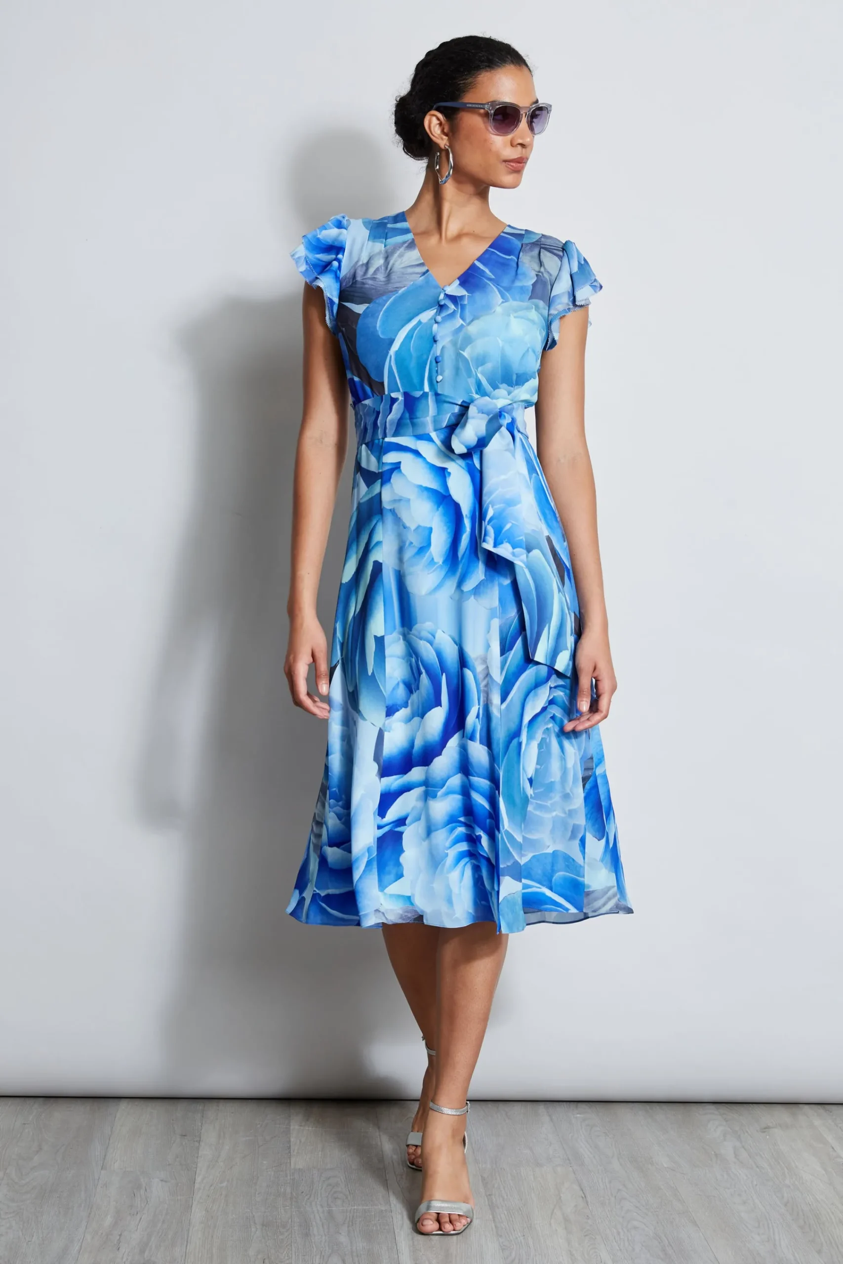 silk_fantasy_garden_midi__2.webp Elie Tahari Dresses & Jumpsuits | Short Sleeve Dresses-Silk Fantasy Garden Midi Dress