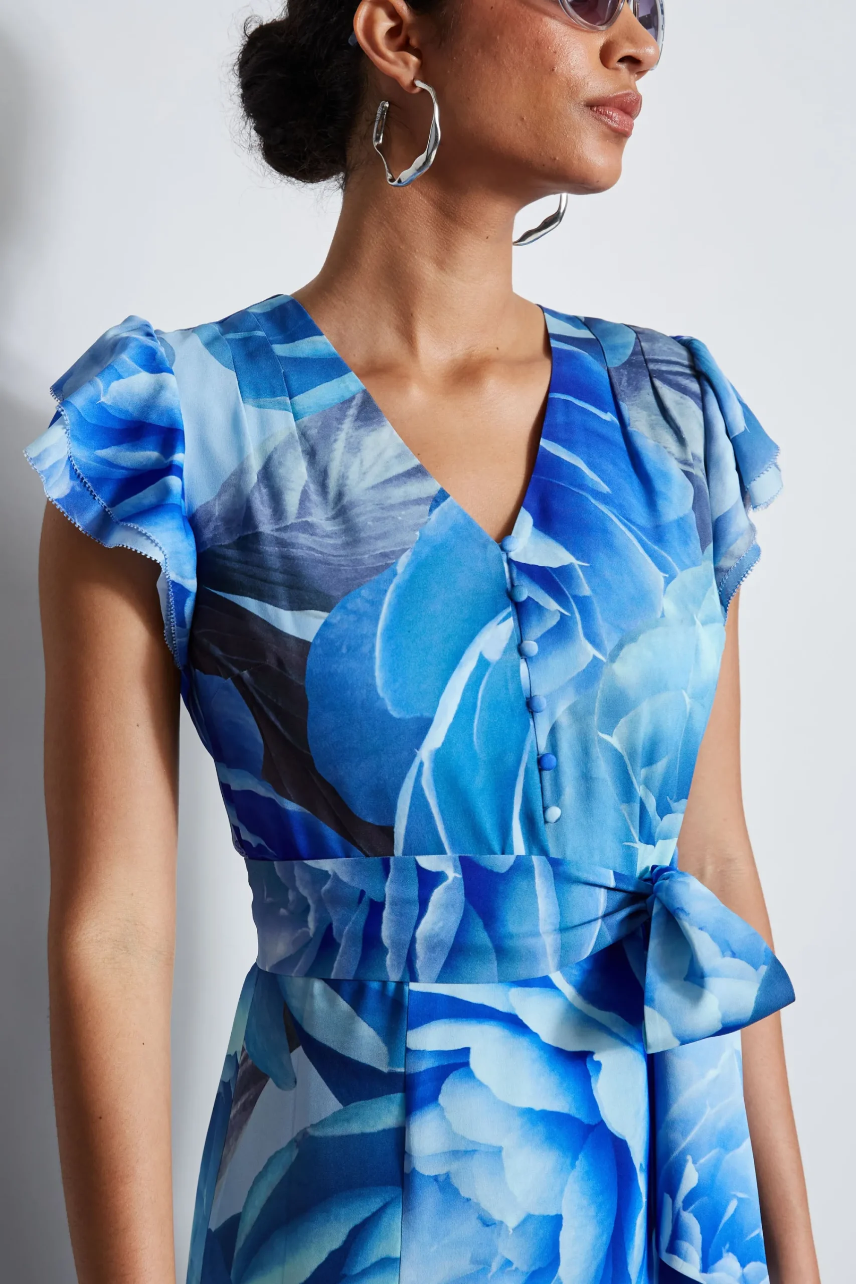 silk_fantasy_garden_midi__4.webp Elie Tahari Dresses & Jumpsuits | Short Sleeve Dresses-Silk Fantasy Garden Midi Dress