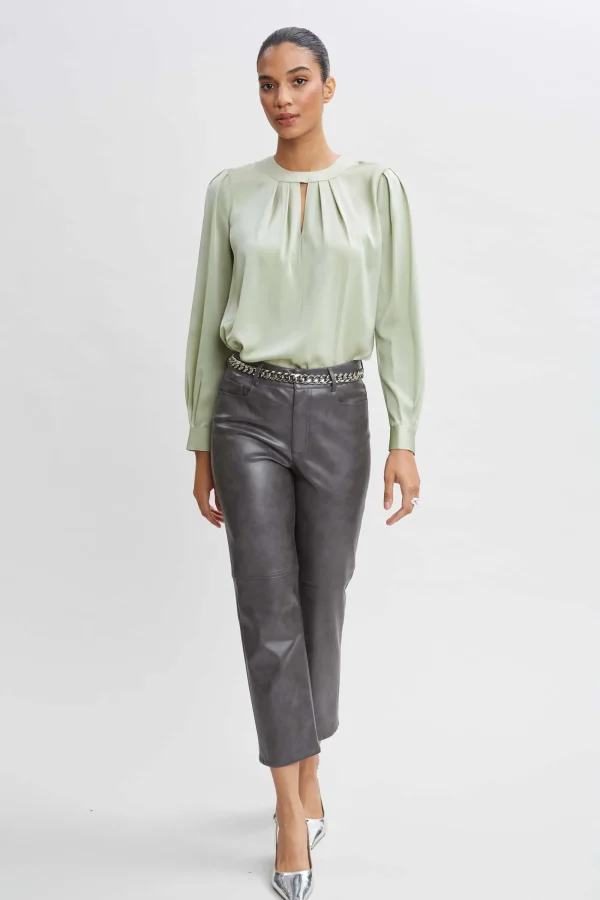 Elie Tahari Tops & Sweaters-Silk Keyhole Shirt