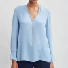 Elie Tahari Tops & Sweaters-Silk Long Sleeve Chain Shirt