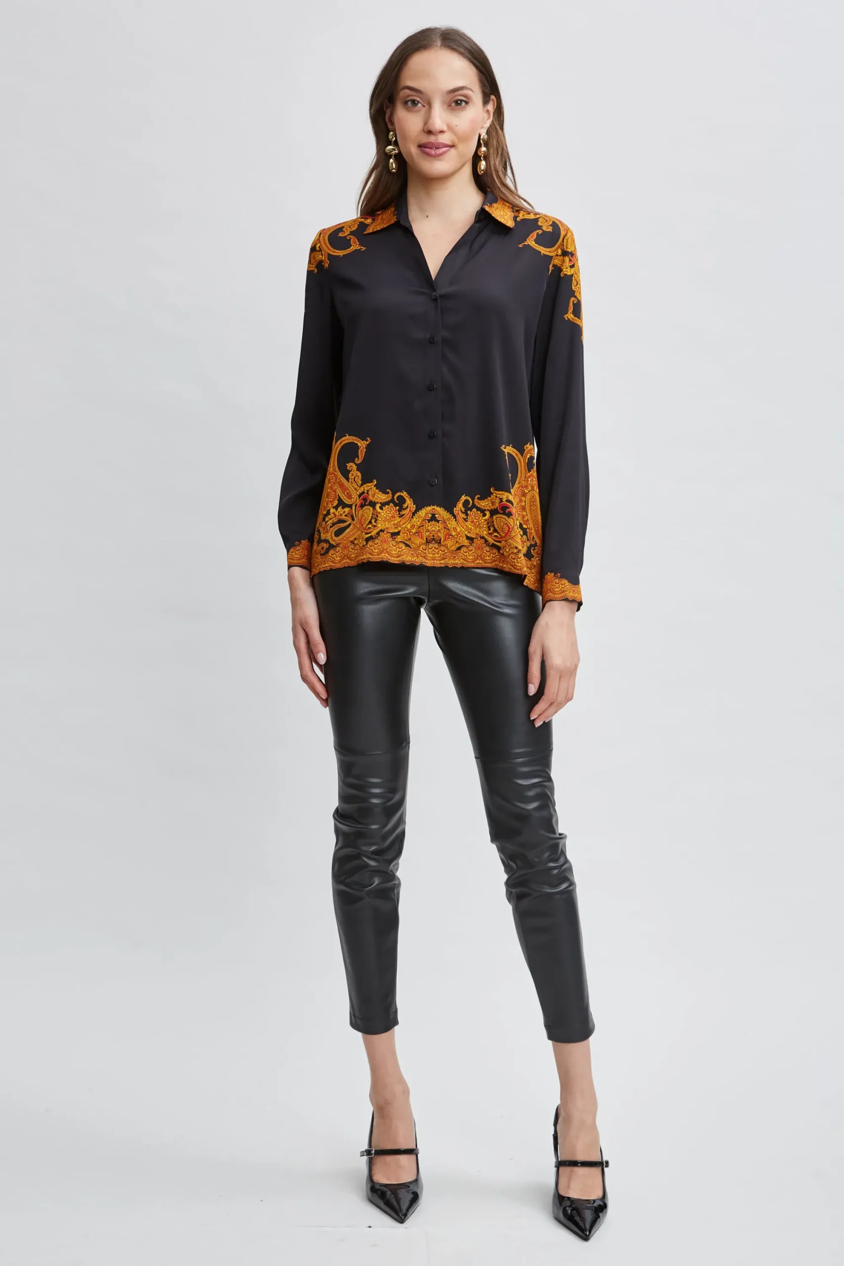 silk_paisley_button_down__1.webp Elie Tahari Tops & Sweaters-Silk Paisley Button Down Shirt