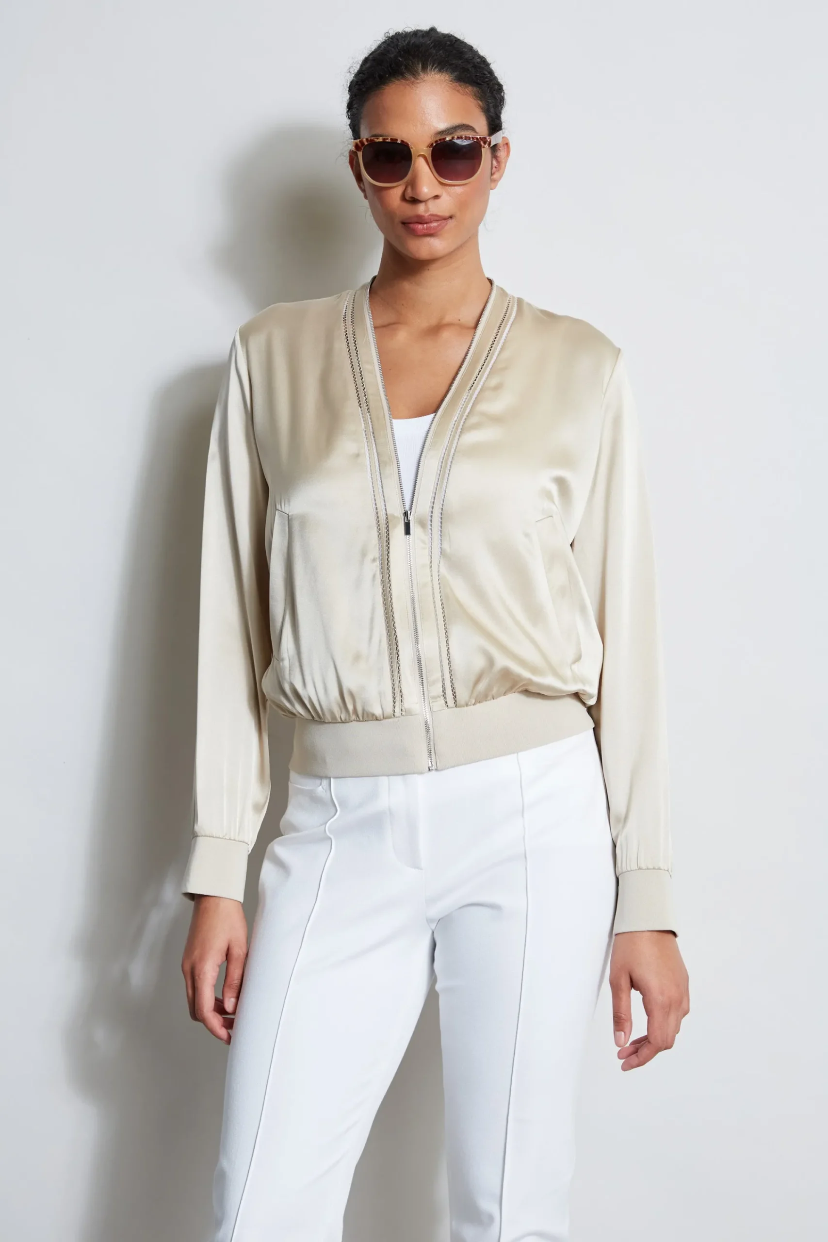 silk_satin_bomber_jacket_0.webp Elie Tahari Jackets & Blazers-Silk Satin Bomber Jacket