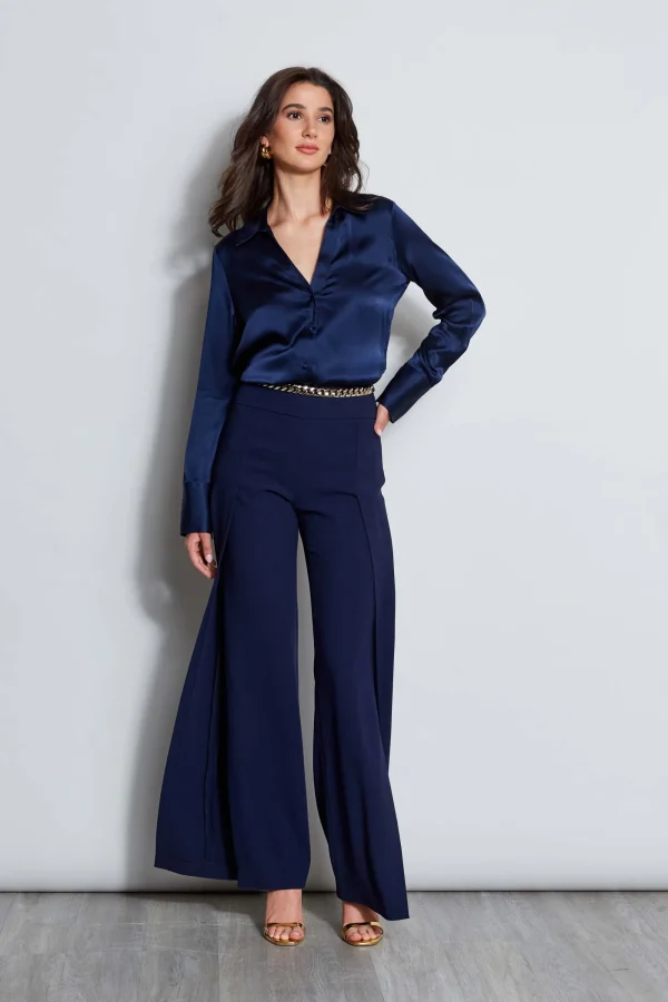 Elie Tahari Tops & Sweaters-Silk Satin Button Down Shirt