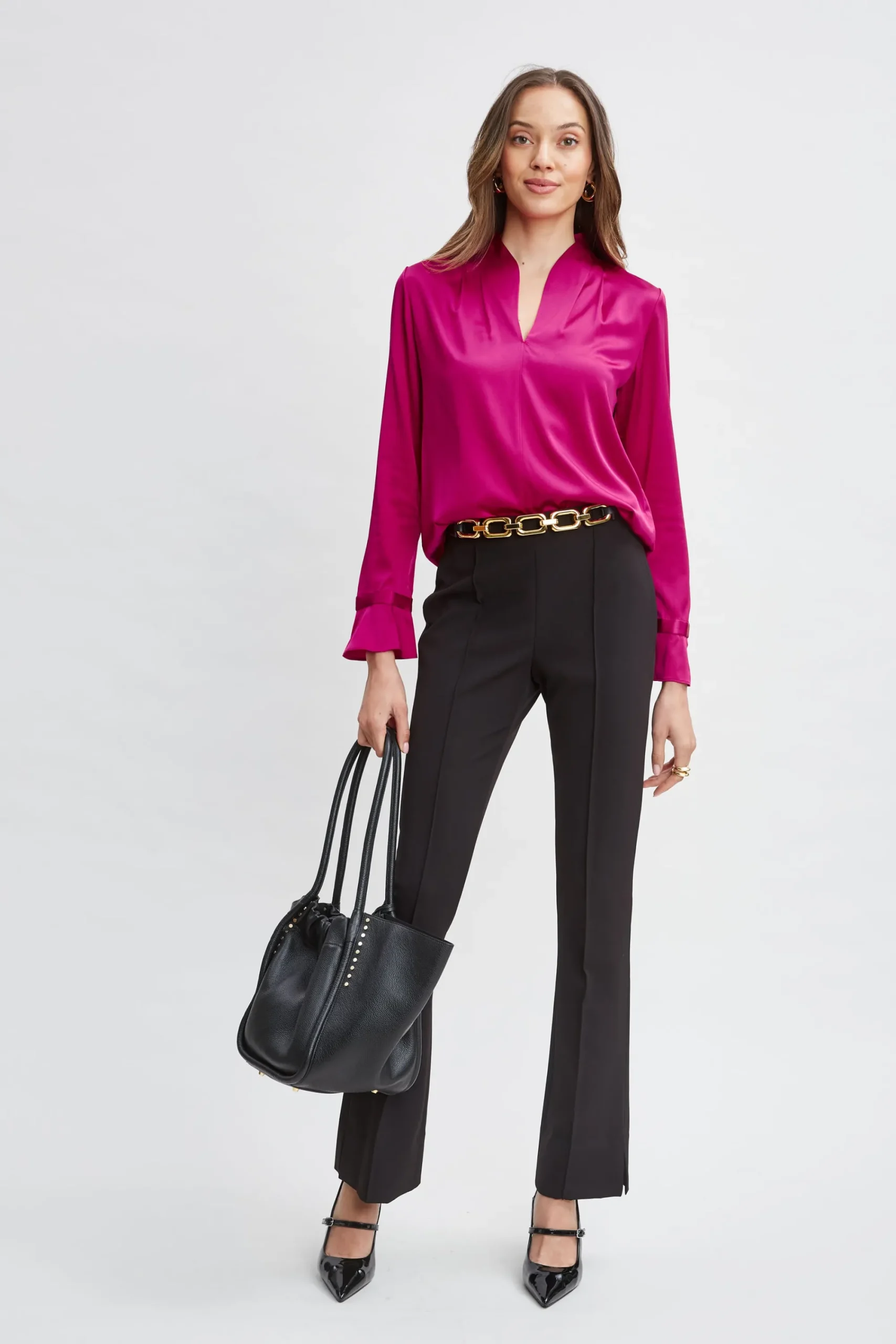 silk_satin_contour_neck_s_1.webp Elie Tahari Tops & Sweaters-Silk Satin Contour Neck Shirt