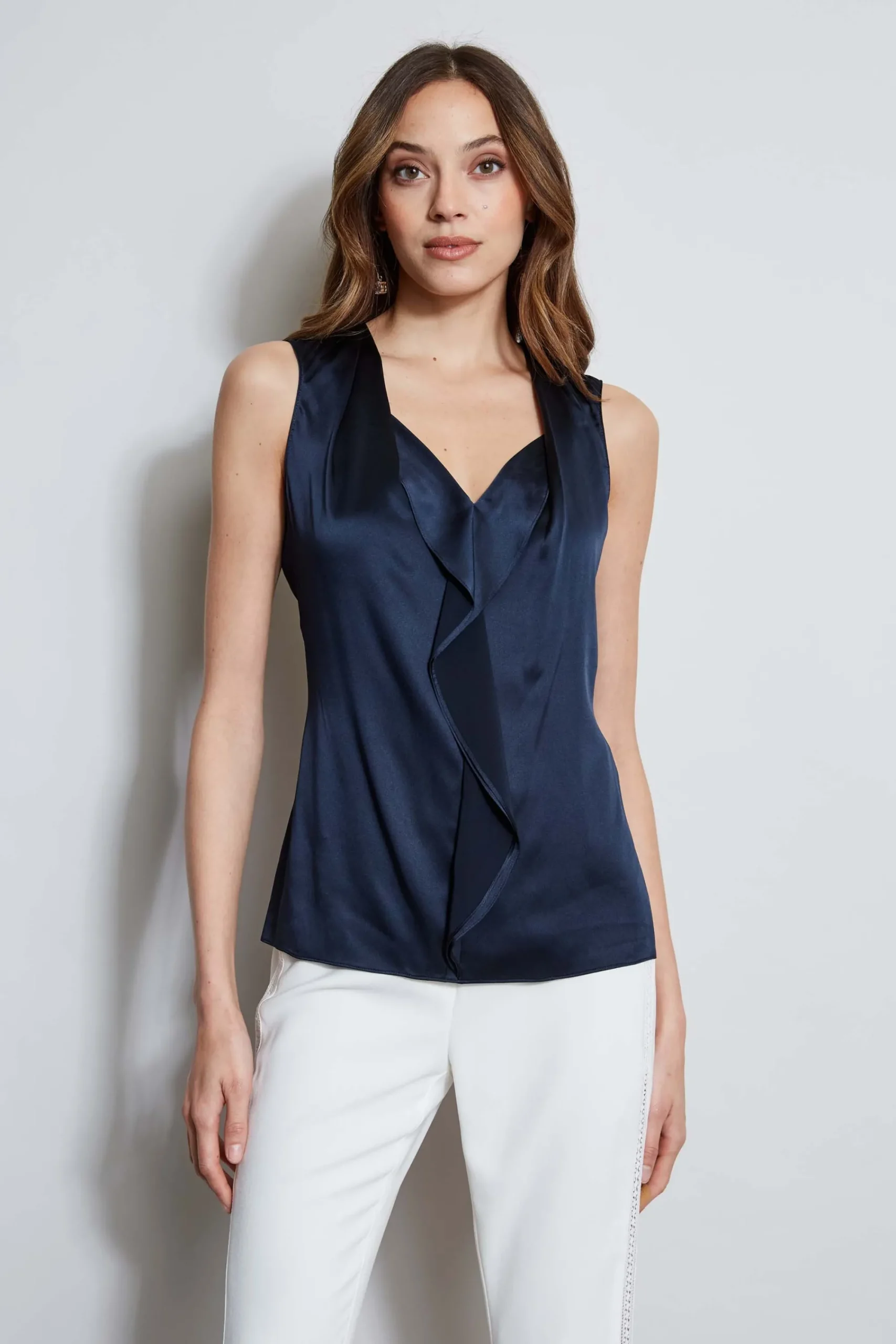 silk_satin_sleeveless_cas_0.webp Elie Tahari Tops & Sweaters-Silk Satin Sleeveless Cascade Shirt
