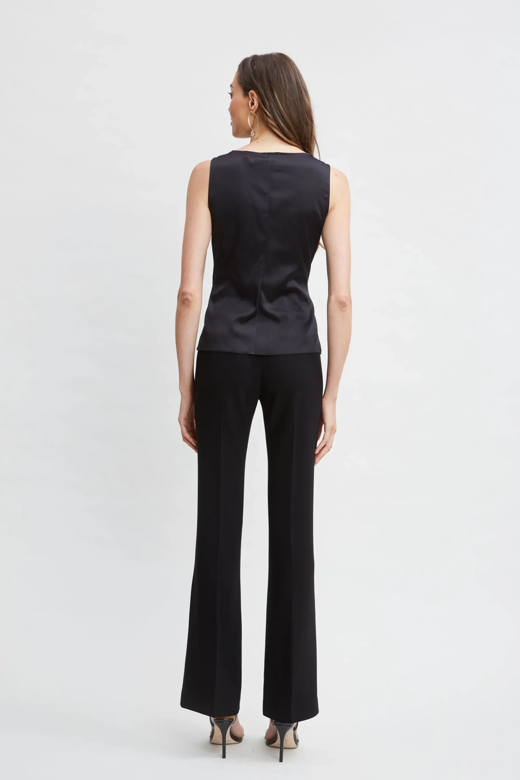 silk_satin_sleeveless_ruf_4.webp Elie Tahari Tops & Sweaters-Silk Satin Sleeveless Ruffle Top