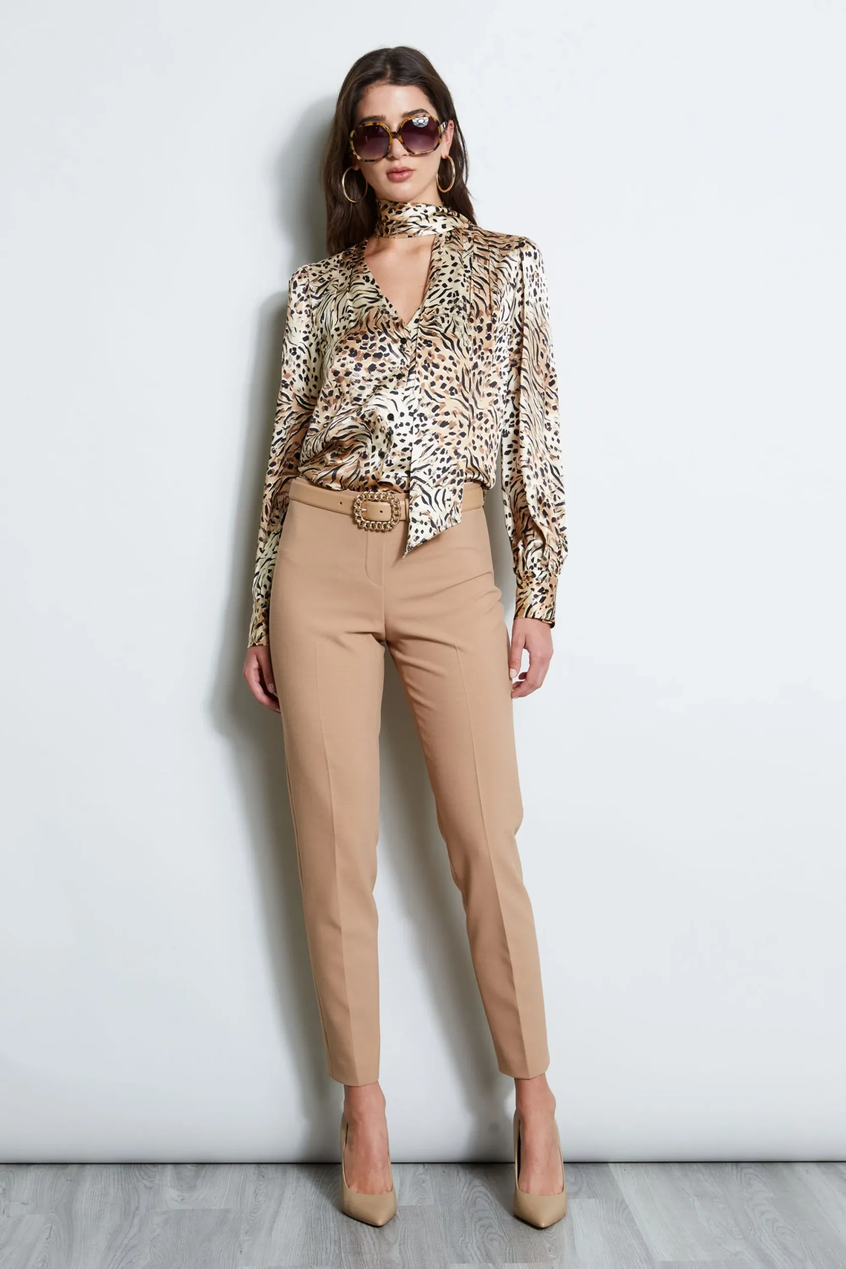 silk_satin_winter_safari__2.webp Elie Tahari Tops & Sweaters-Silk Satin Winter Safari Shirt
