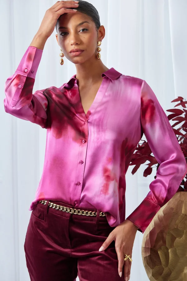 Elie Tahari Tops & Sweaters-Silk Venetian Glass Shirt