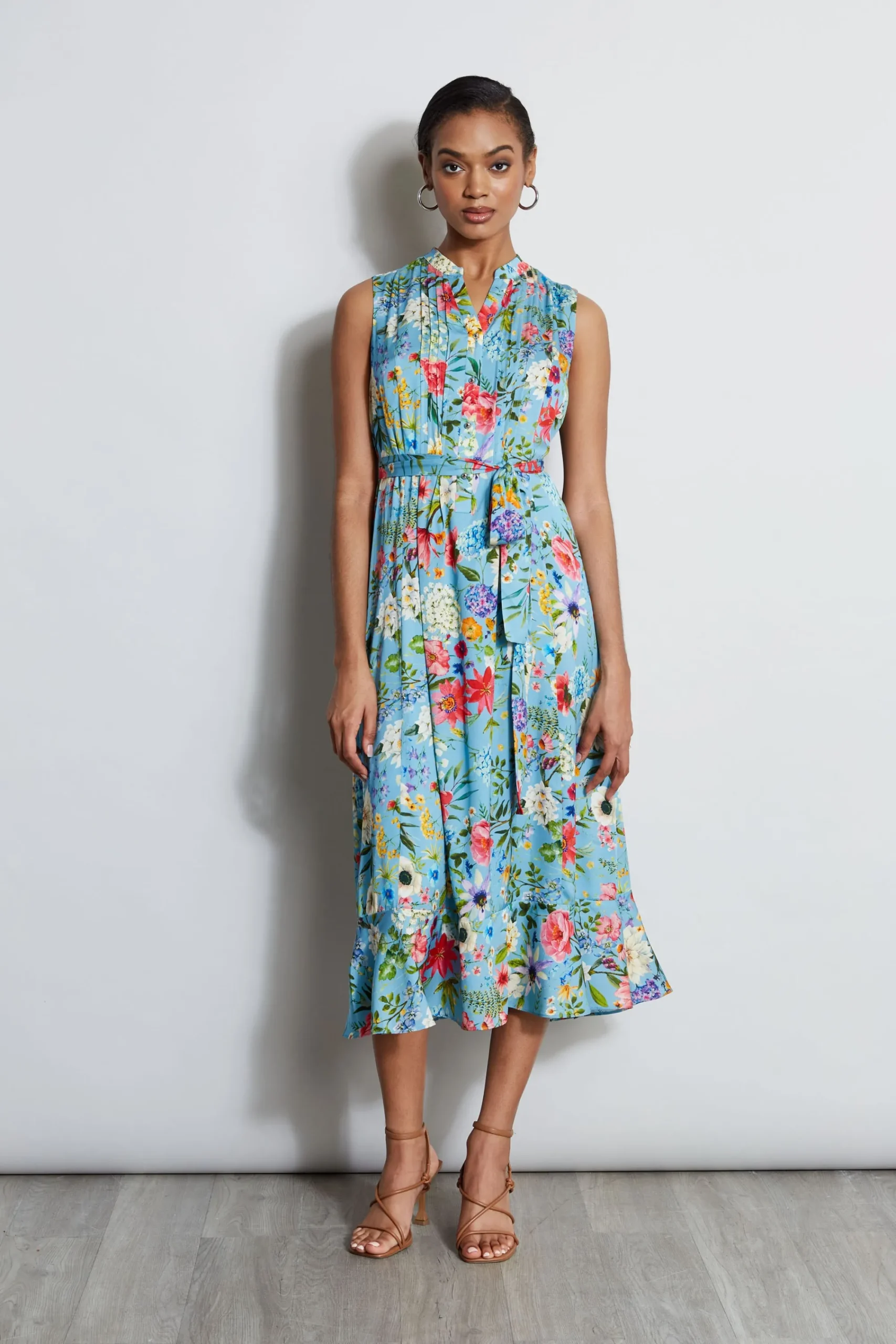 silk_wild_meadow_shirt_dr_0.webp Elie Tahari Dresses & Jumpsuits | Sleeveless Dresses-Silk Wild Meadow Shirt Dress