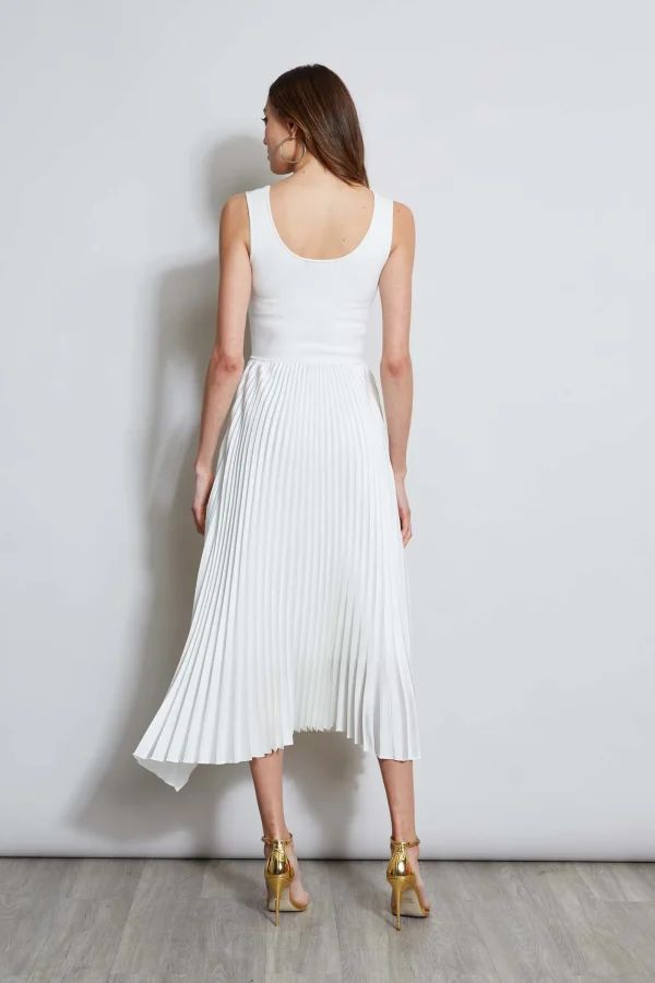 Elie Tahari Dresses & Jumpsuits | Sleeveless Dresses-Sleeveless Contour Pleated Midi Dress