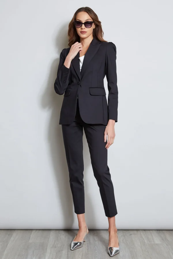 Elie Tahari Bottoms-Slim Cotton Pocket Pant