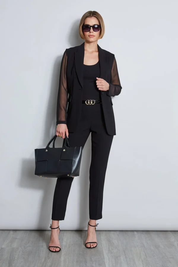 Elie Tahari Bottoms | Suiting-Slim Fit Crepe Pant