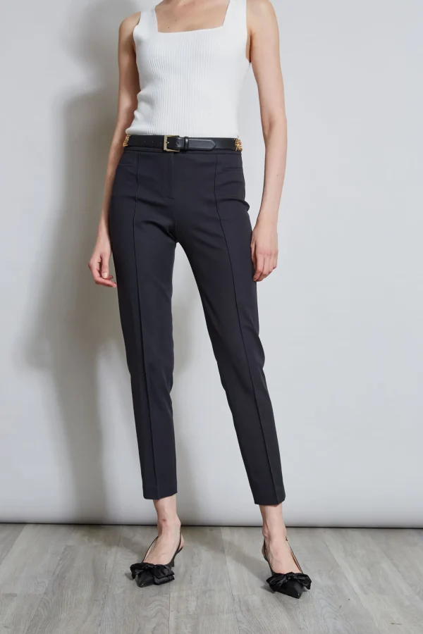 Elie Tahari Bottoms-Slim Pintuck Pant