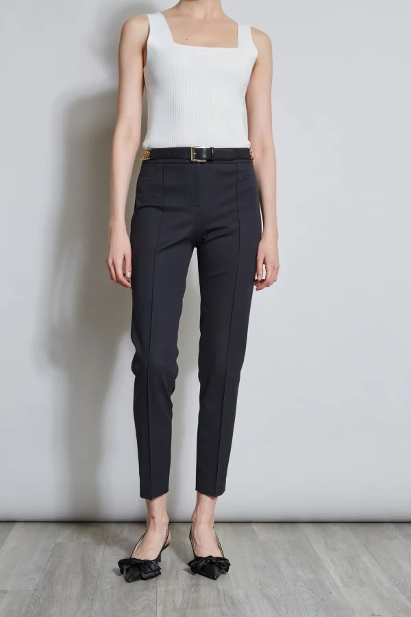 Elie Tahari Bottoms-Slim Pintuck Pant