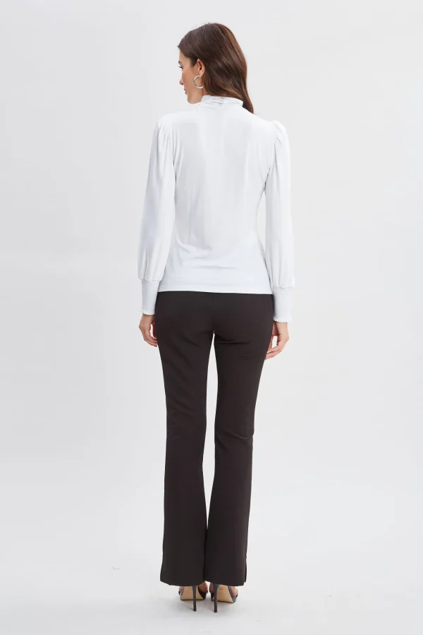Elie Tahari Tops & Sweaters-Smocked Turtleneck Knit