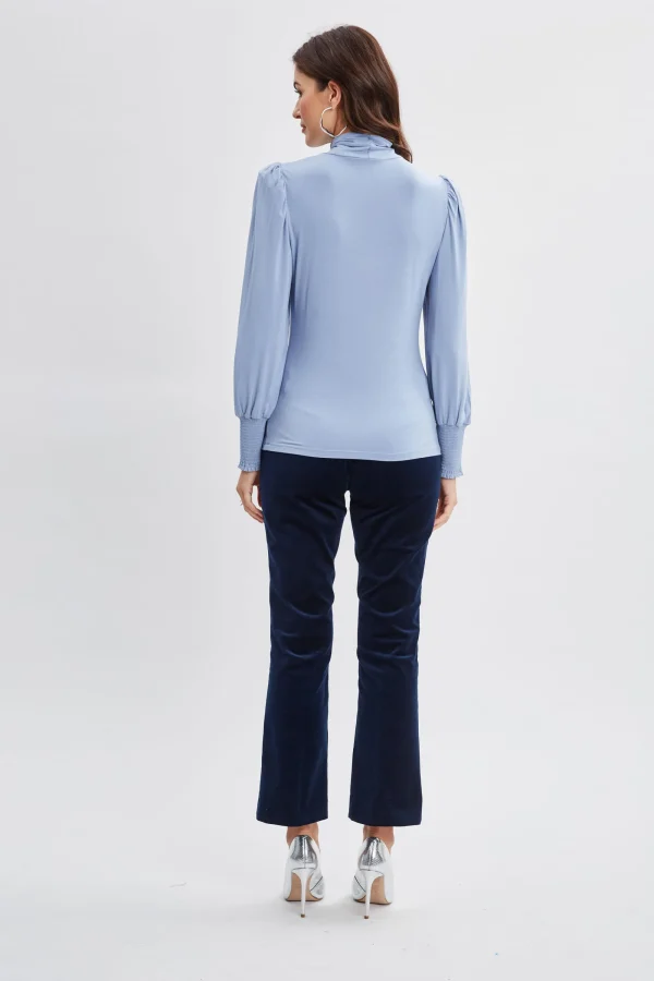 Elie Tahari Tops & Sweaters-Smocked Turtleneck Knit