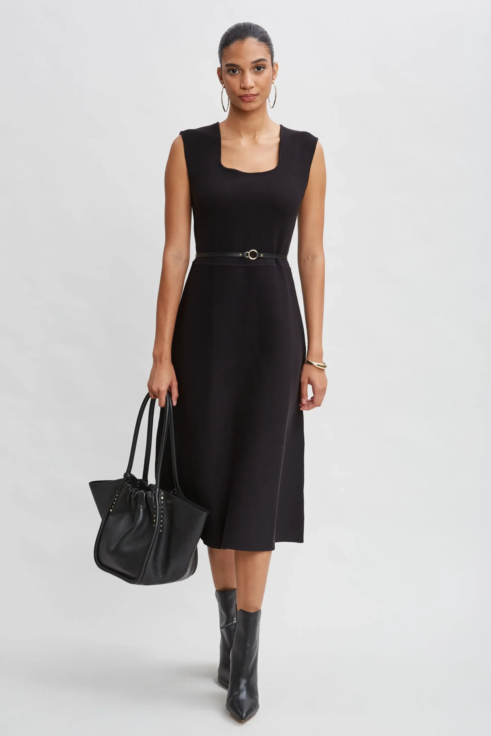 square_neck_belted_sweate_5-1.webp Elie Tahari Dresses & Jumpsuits | Sleeveless Dresses-Square Neck Belted Sweater Dress