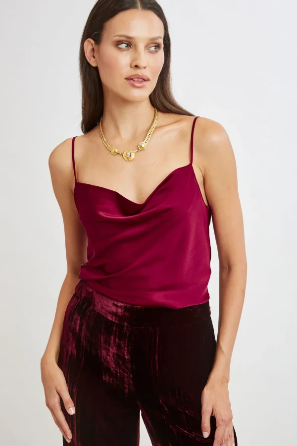 Elie Tahari Tops & Sweaters-Stretch Silk Satin Cami