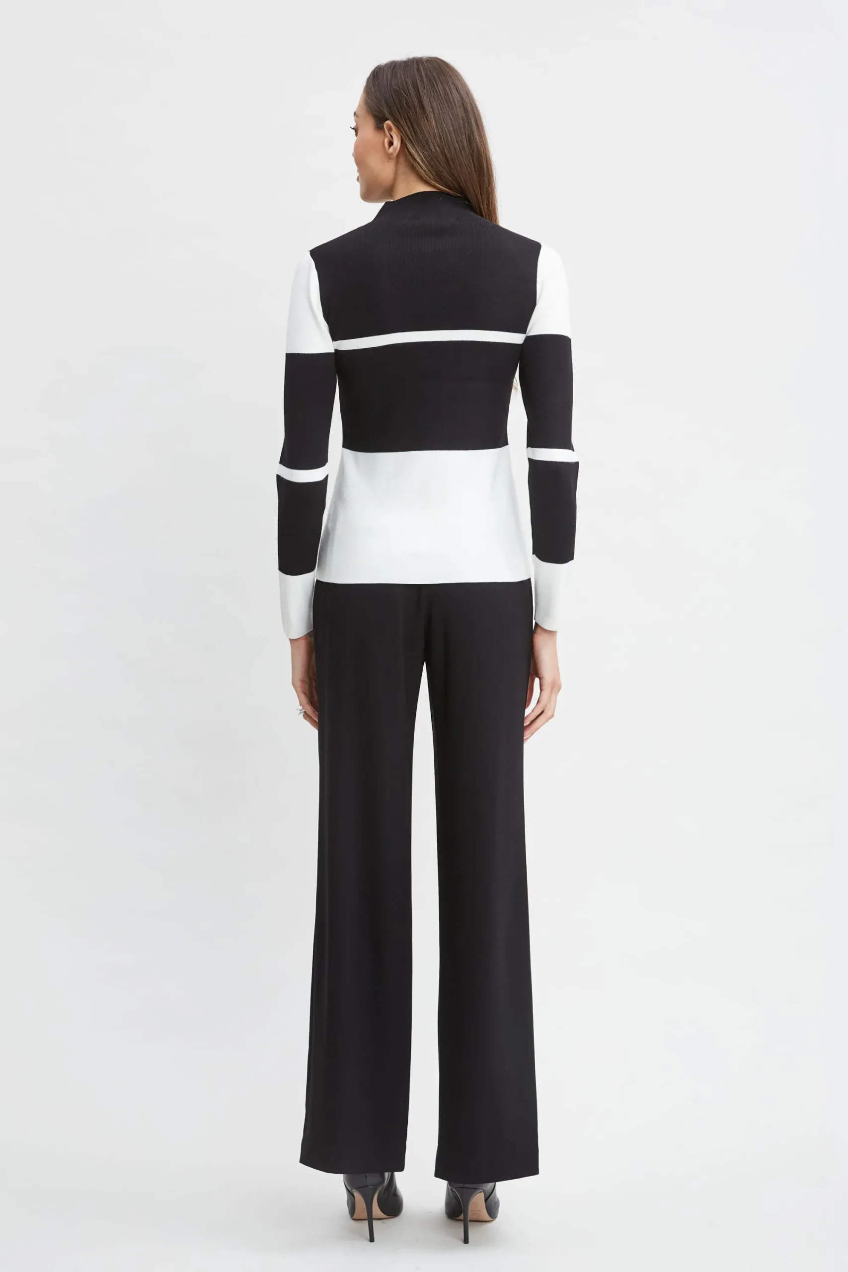 stripe_mock_neck_sweater_5.webp Elie Tahari Tops & Sweaters-Stripe Mock Neck Sweater