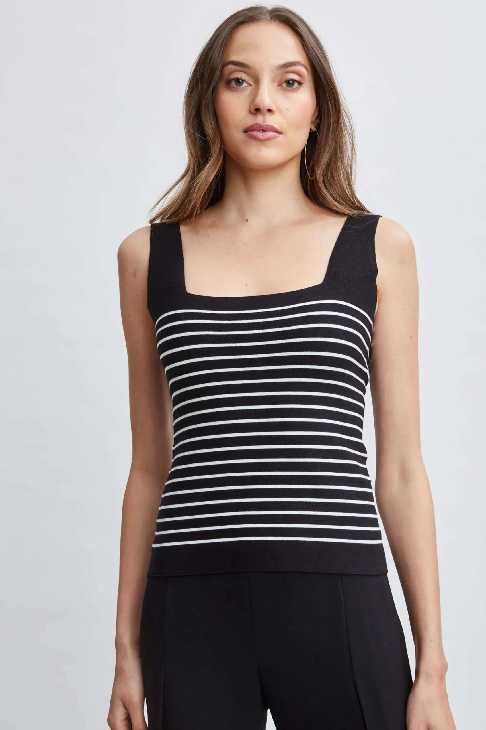 stripe_square_neck_sweate_0-1.webp Elie Tahari Tops & Sweaters-Stripe Square Neck Sweater