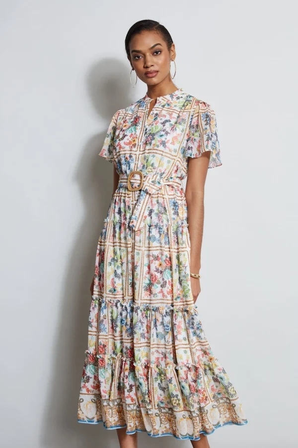 Elie Tahari Dresses & Jumpsuits | Short Sleeve Dresses-Summer Palace Belted Dress