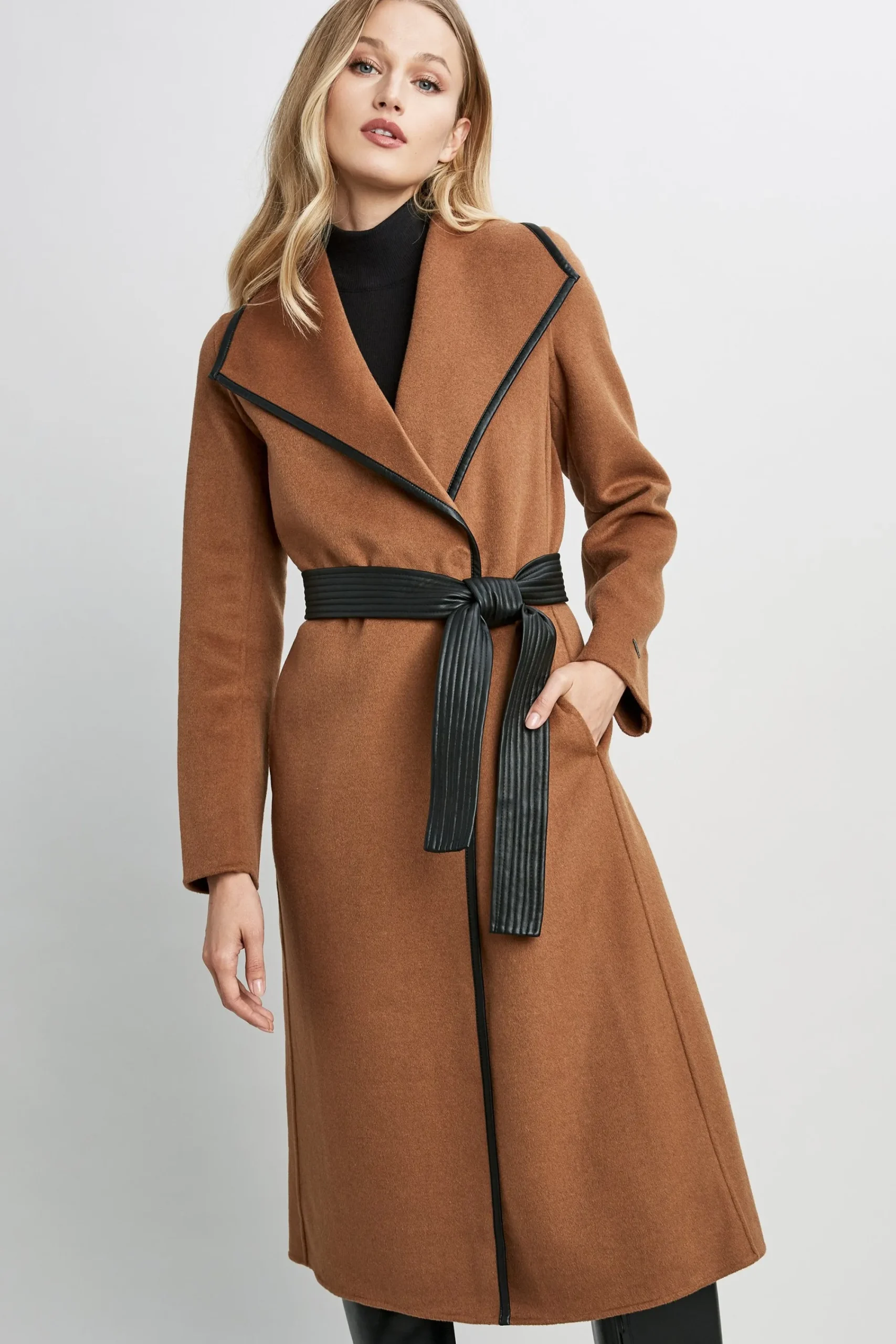 tahari_double_face_wool_v_4-1.webp Elie Tahari Coats-Tahari Double Face Wool Vegan Leather Trim Coat