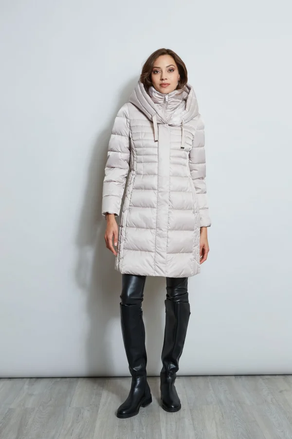 Elie Tahari Coats-Tahari Double Layer Long Puffer Coat